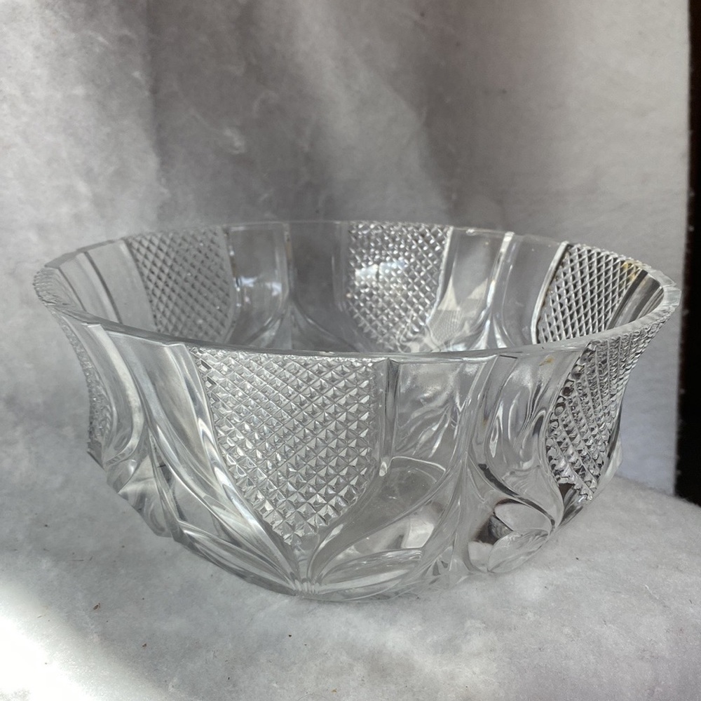 Clear Crysal Glass Salad Serving Dish